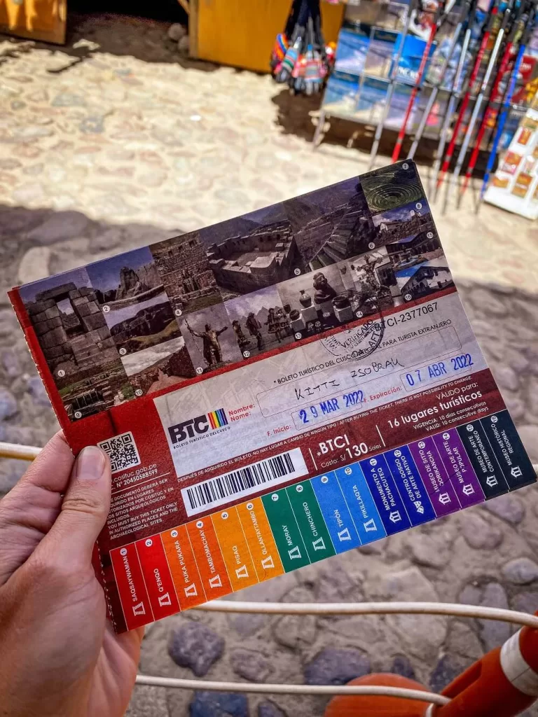 cusco tourist ticket