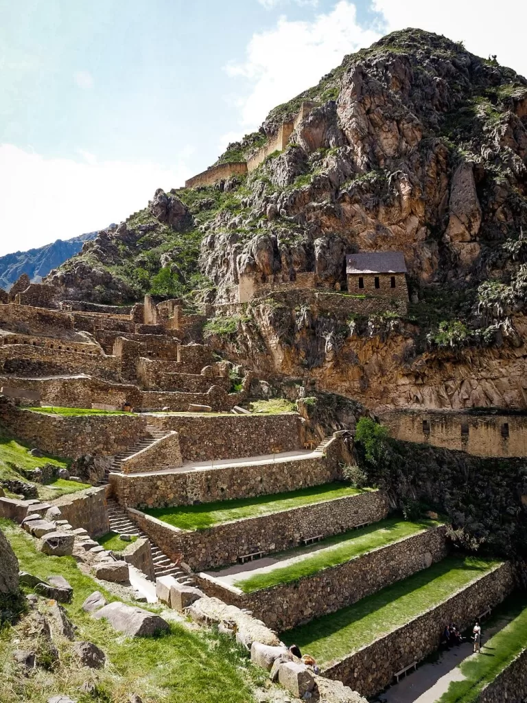 An image of an Inca terrace in the Cusco Area of Peru