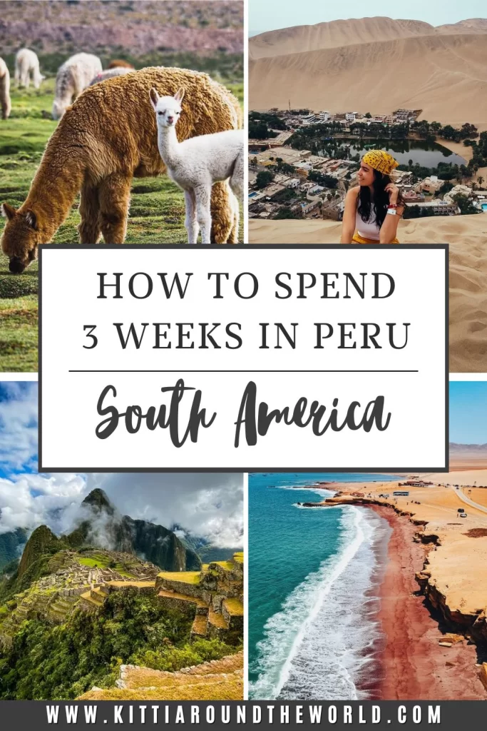 travel itinerary to peru