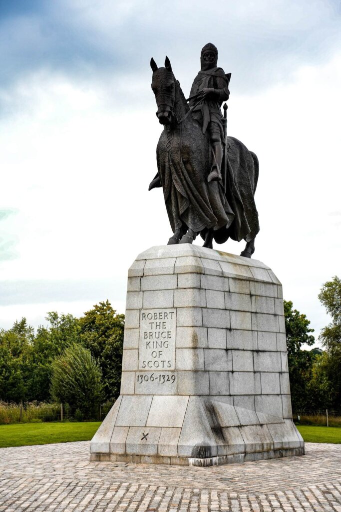 Statue at the Battle of Bannockburn visitor centre in Scotland