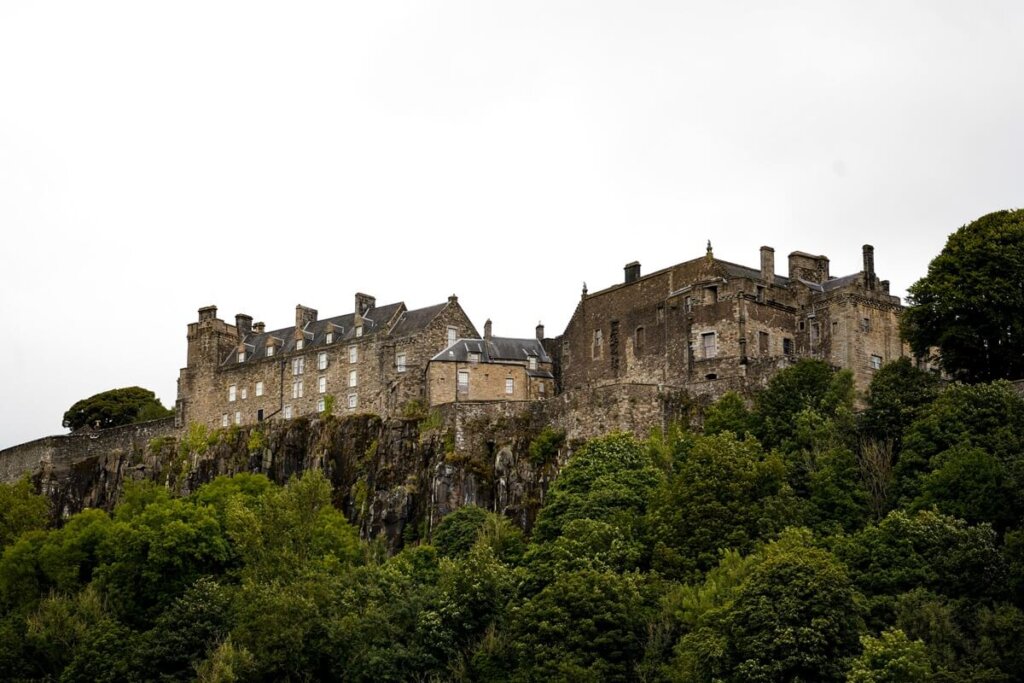 View of Stirling Castle in Scotland