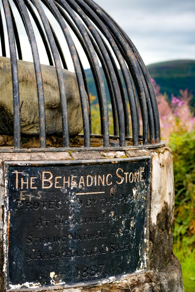 The beheading stone in Stirling