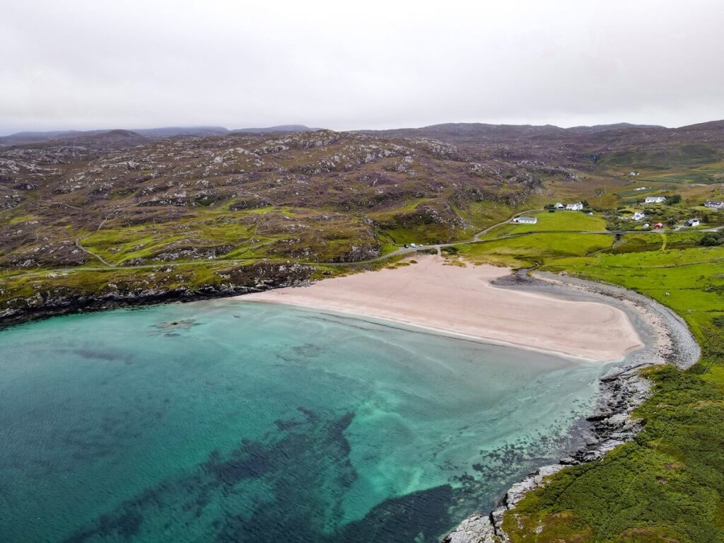 Clashnessie Bay in Scotland