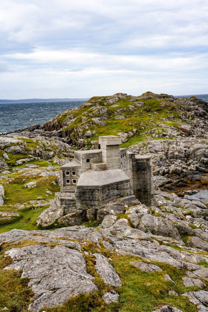 Hermit's Cave on Achmelvich Bay in Scotland