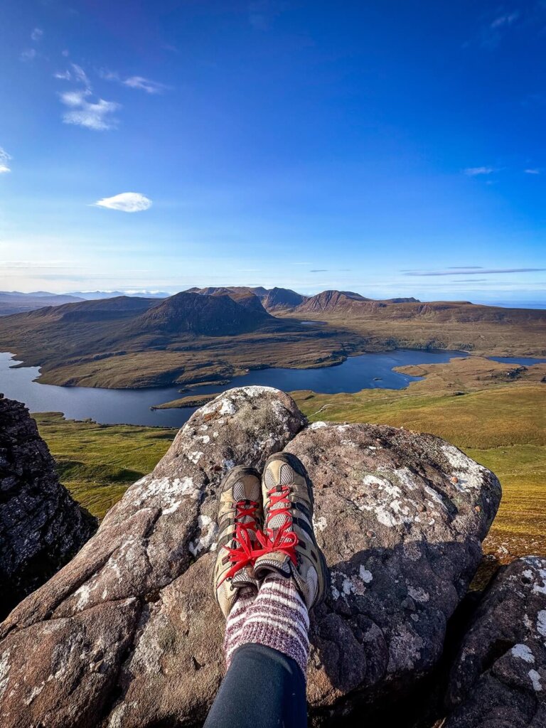 Hiking boots for climbing Stac Pollaidh