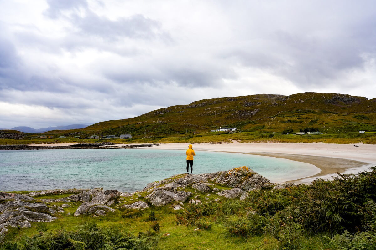 Mellon Udrigle Beach along the NC500 route in Scotland