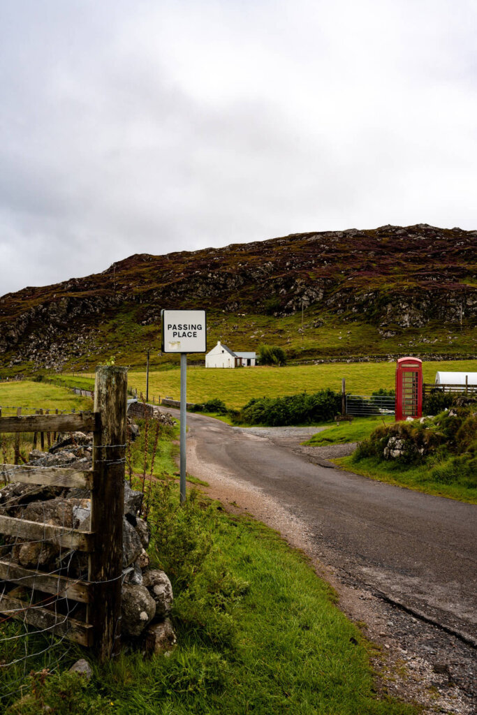 Passing Place sign in Scotland