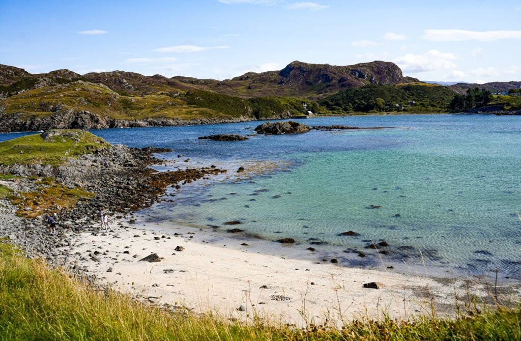 Scourie Beach along the NC500 in Scotland