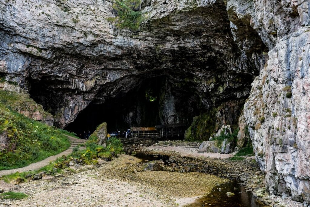 sea cave entrance in Scotland