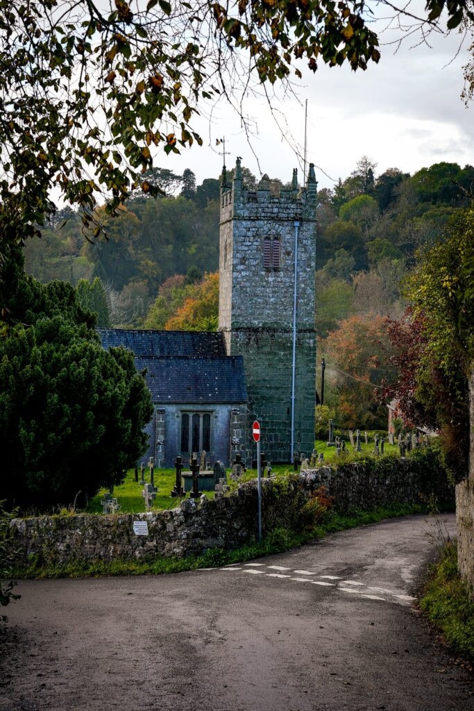 Church in Lustleigh in Dartmoor National Park