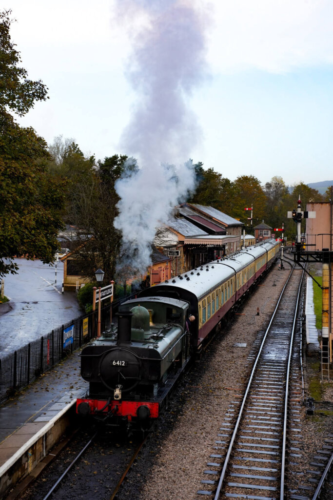 Steam train in Dartmoor