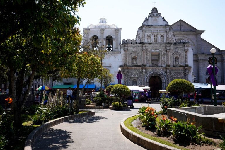 Main Plaza in Xela Guatemala