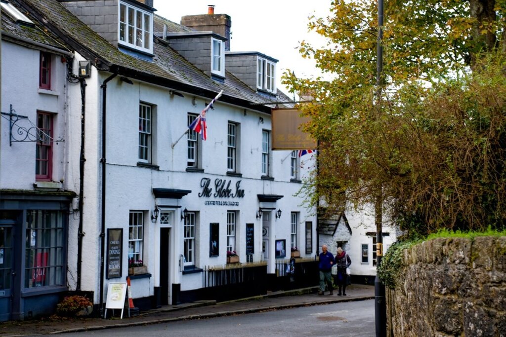 Streets of Chagford in Dartmoor National Park