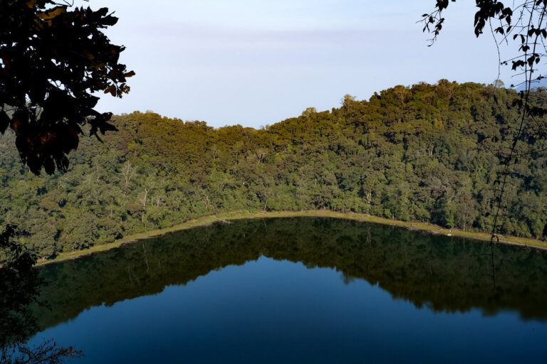 Laguna Chicabal Crater Lake near Xela Guatemala