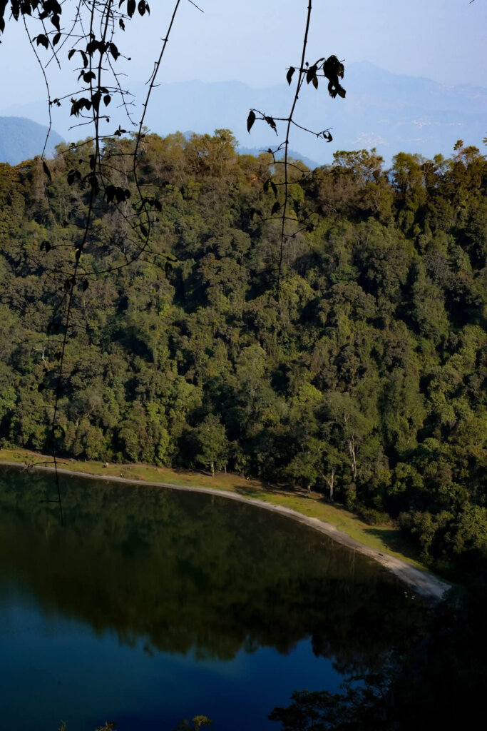 A crater lake in Guatemala