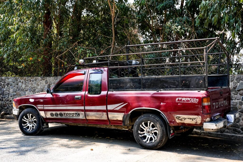 Pickup truck colectivo Lake Atitlan Guatemala