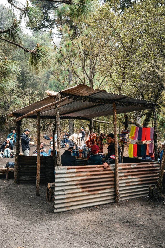 Small shed along the Acatenango hiking trail