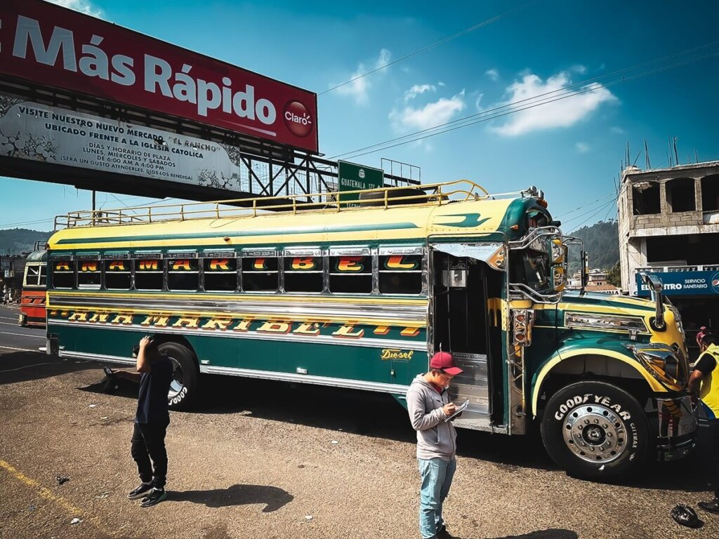 Chicken Bus in Guatemala