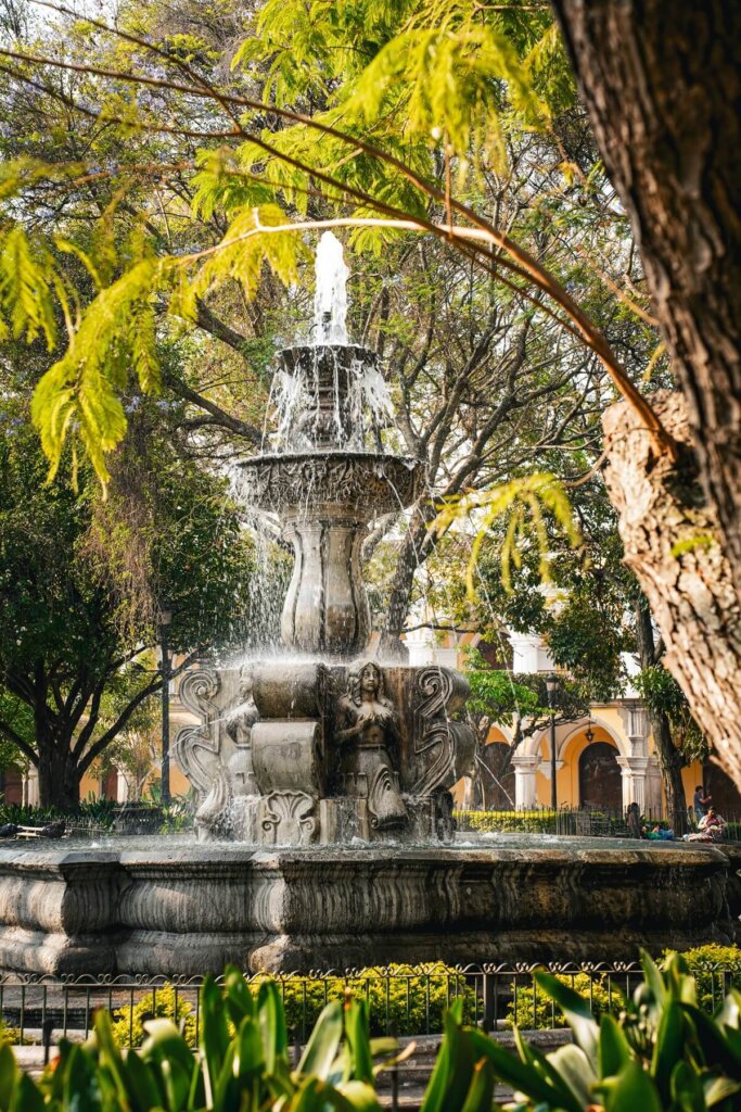 Fountain in Antigua Guatemala 