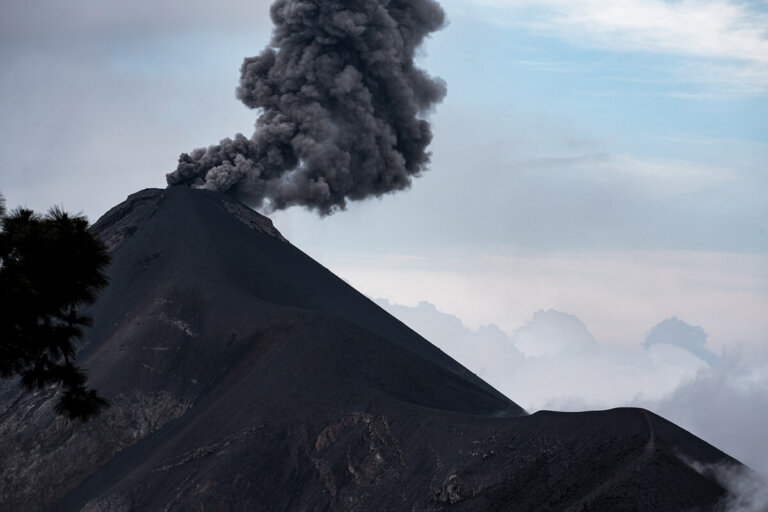 Volcan Fuego erupting in Guatemala