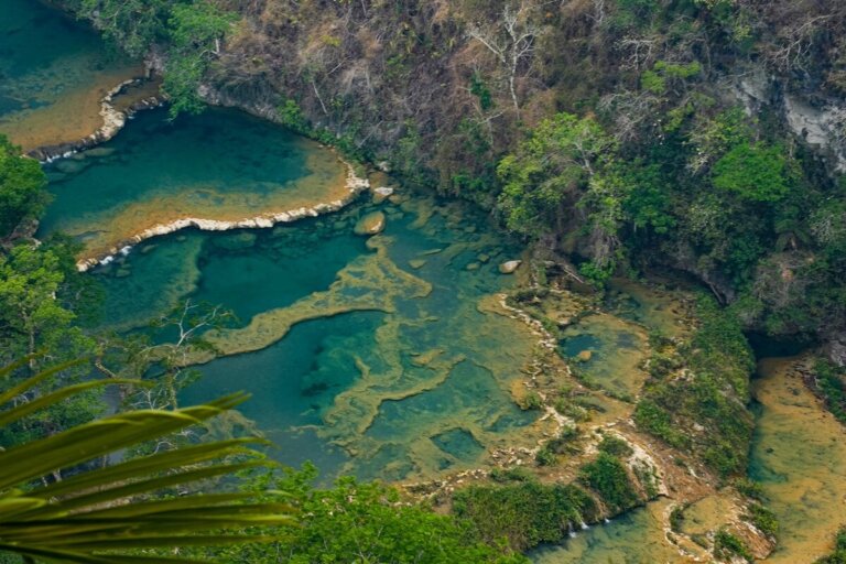 natural pools of Semuc Champey in Guatemala