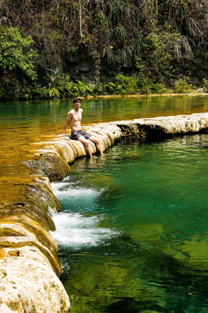 Natural pools in Semuc Champey Guatemala