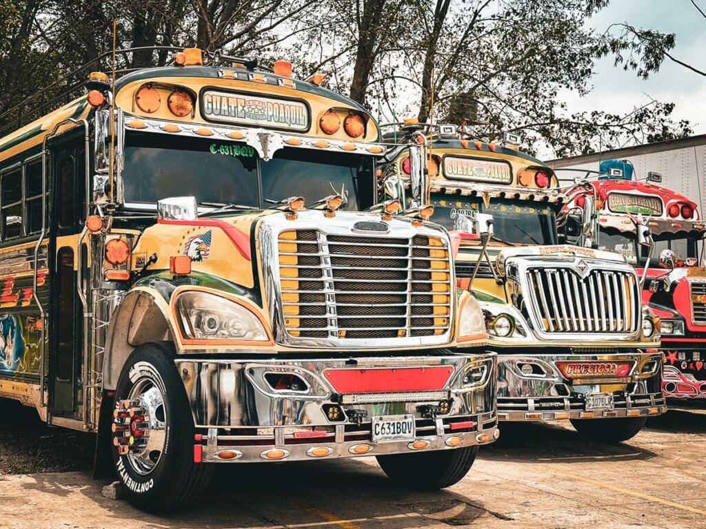 Chicken bus in Guatemala