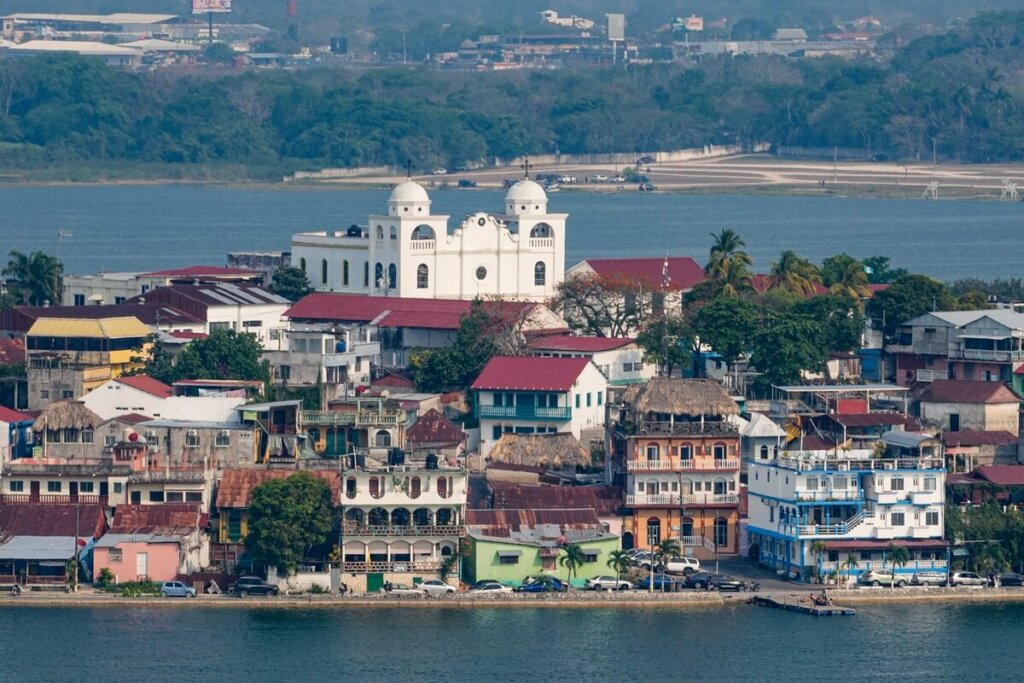 View of Isla de Flores in Guatemala