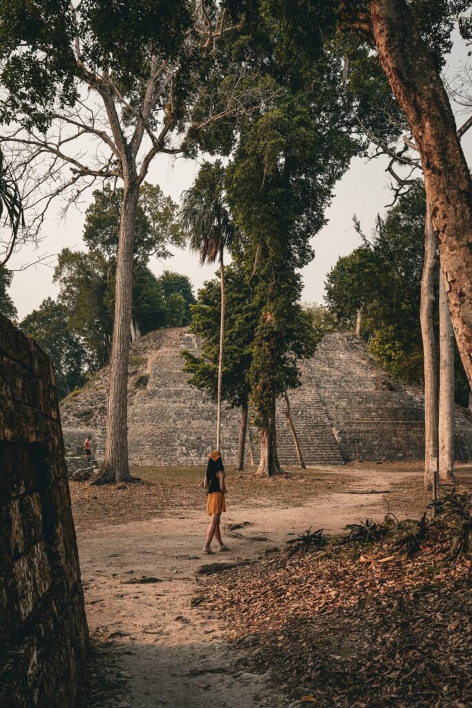 Temple in Yaxha Guatemala