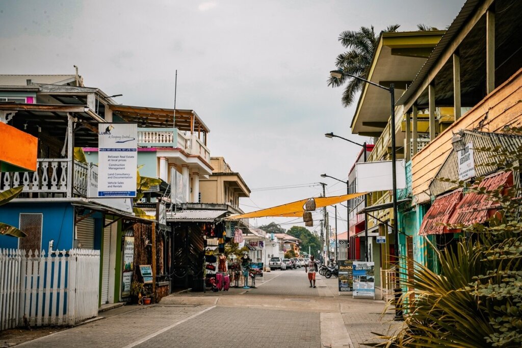 Streets of San Ignacio in Belize