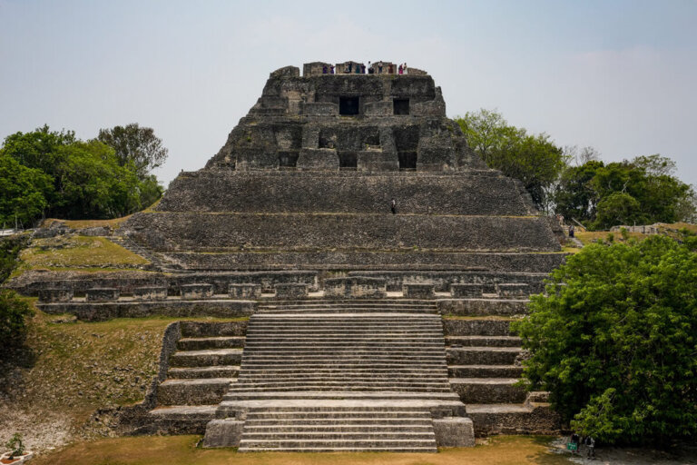 El Castillo temple in Xunantunich Maya Ruins in Belize