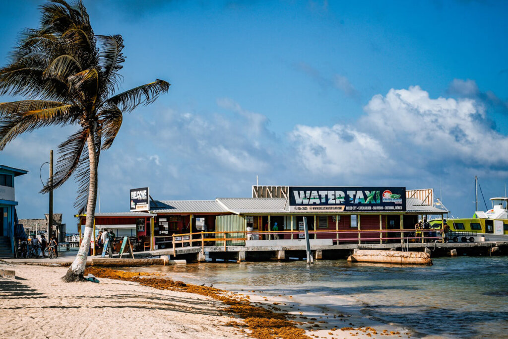 Ferry Port in San Pedro Belize