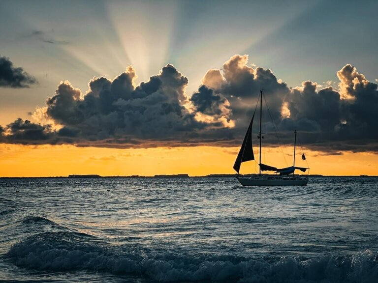 sunset on Isla Mujeres Mexico