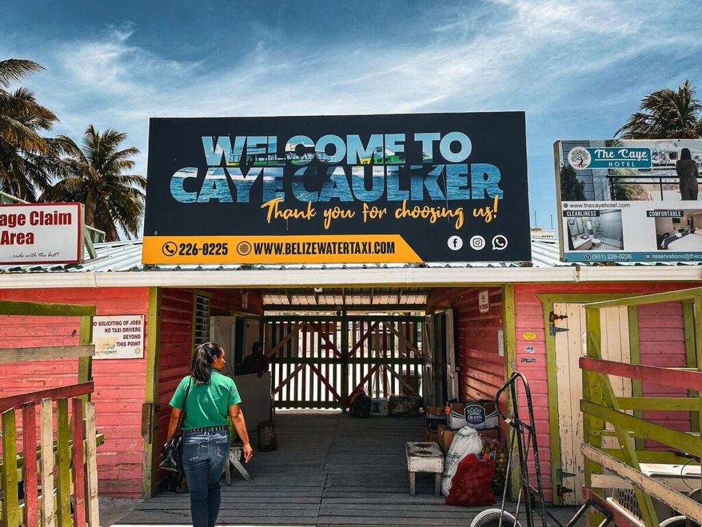 Ferry Port in Caye Caulker Belize