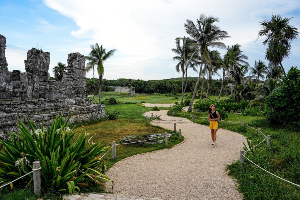 Ancient Maya Ruins in Tulum Mexico