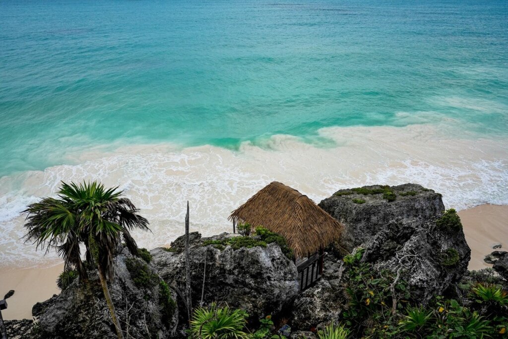 Beach in Tulum Ruins