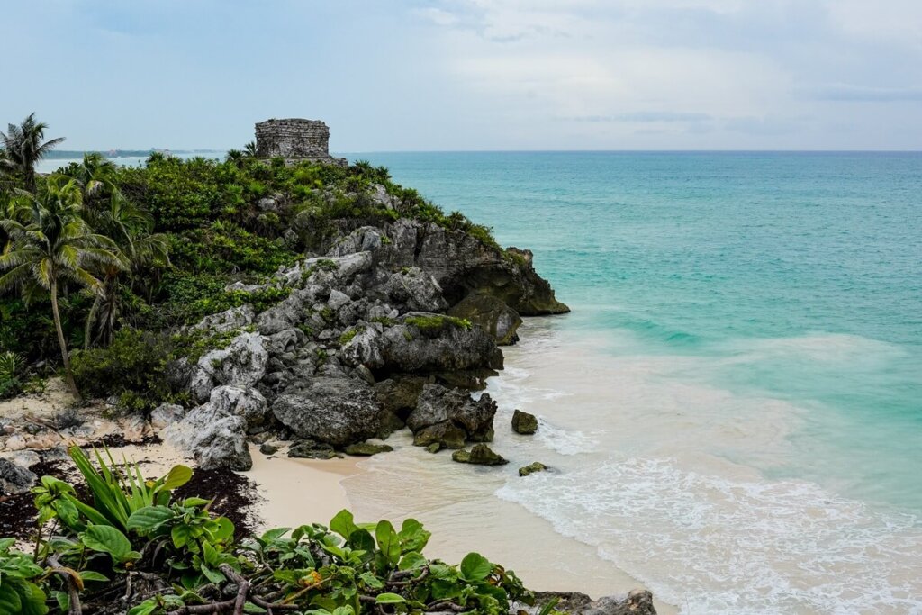 Ancient Maya Ruins in Tulum Mexico