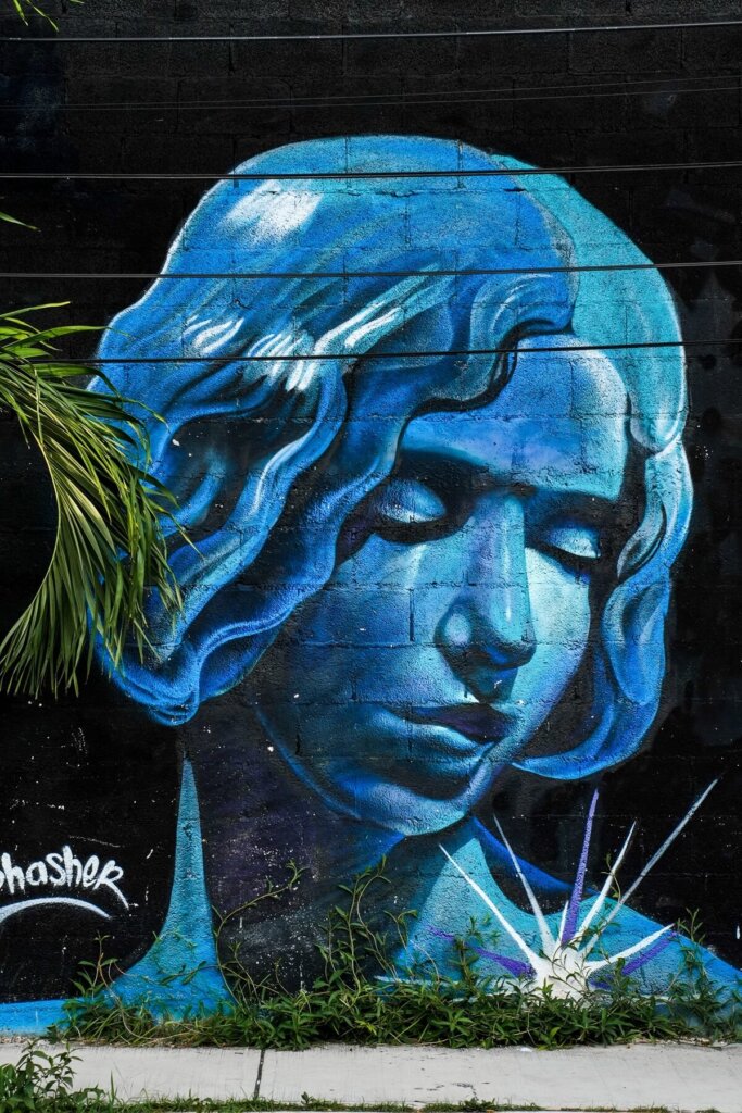 Mural in Tulum Mexico