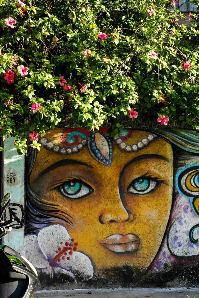 Mural in Tulum Mexico