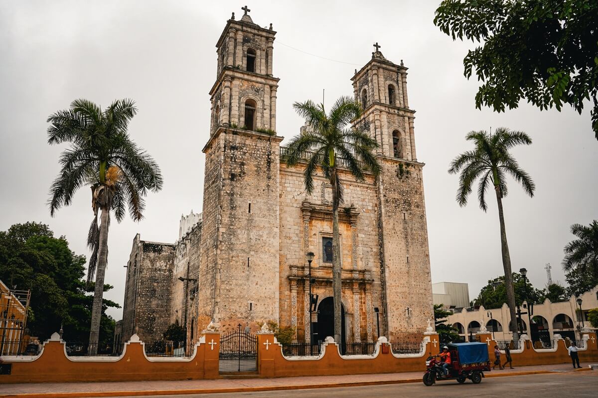 Church in Valladolid Mexico