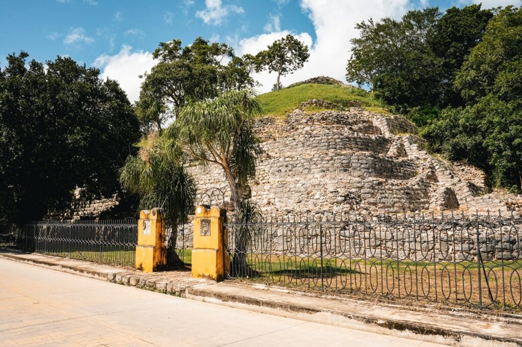 Itzamatul Maya Pyramid Izamal Mexico