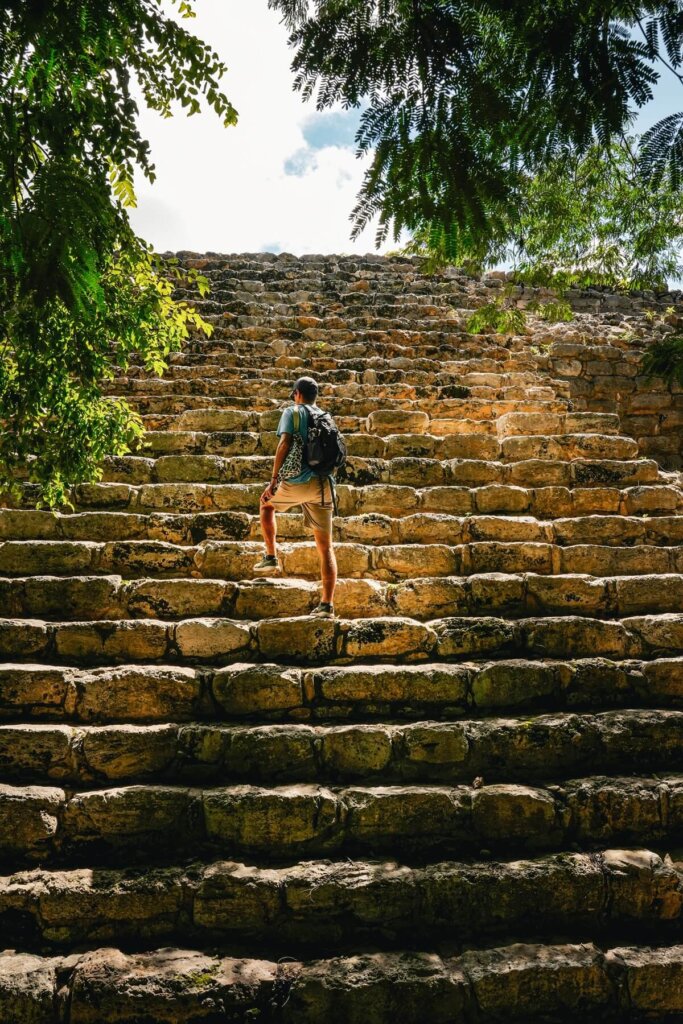 Itzamatul Maya Pyramid Izamal Mexico
