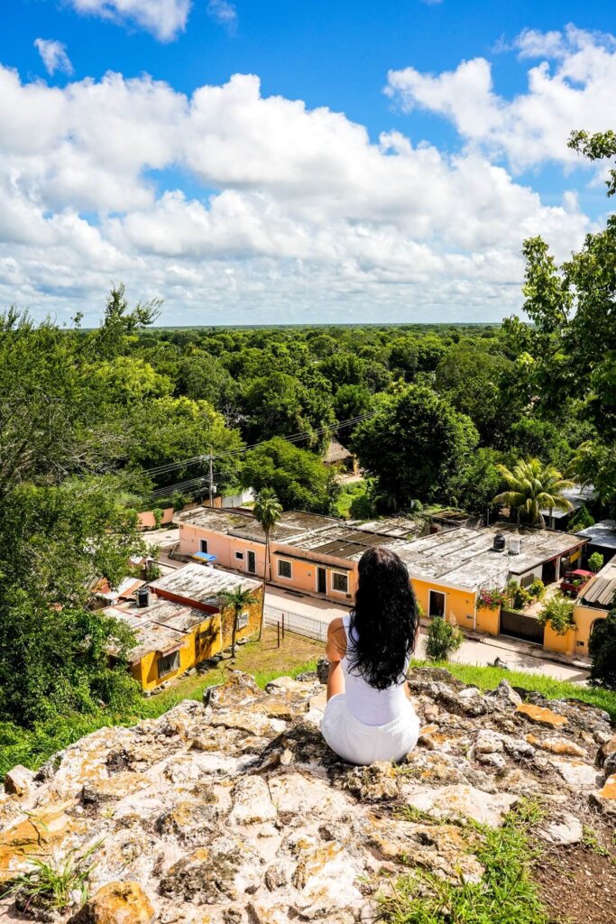 Itzamatul Maya Pyramid Izamal Mexico