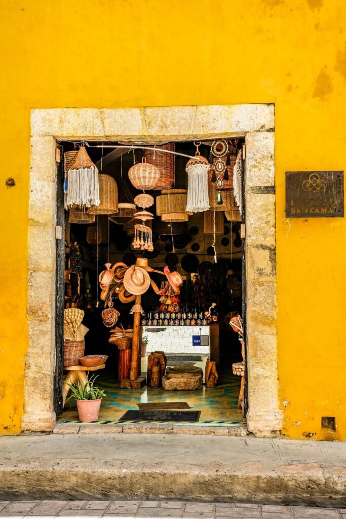 Yellow building in Izamal Mexico