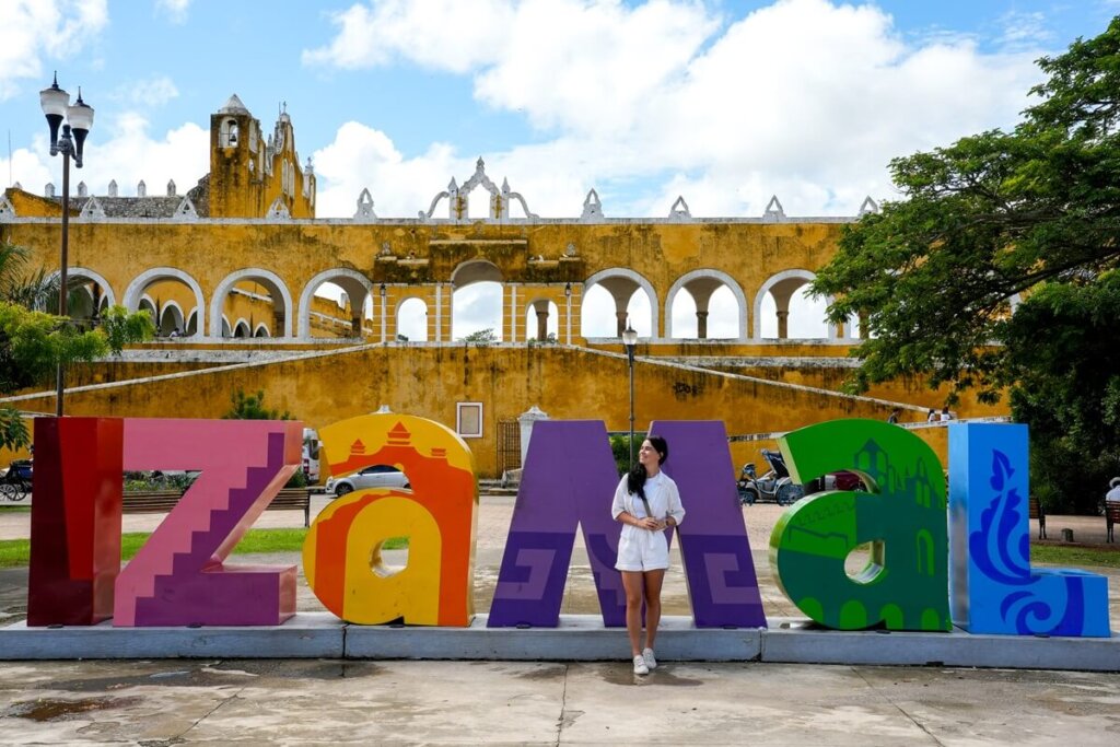 Izamal sign in Izamal Mexico