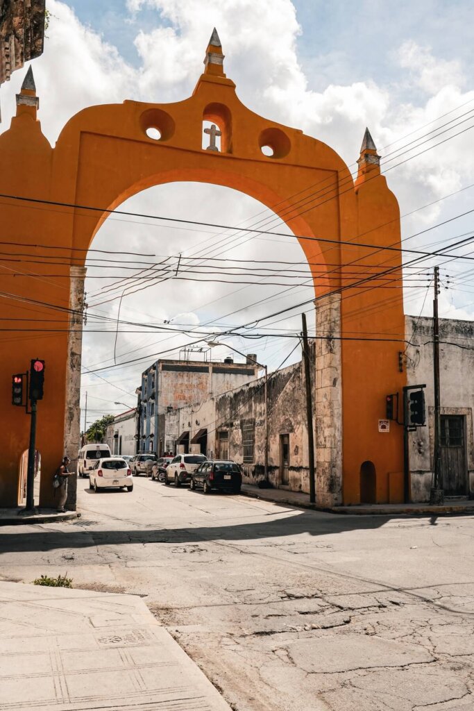 Historic Arch in Merida Mexico