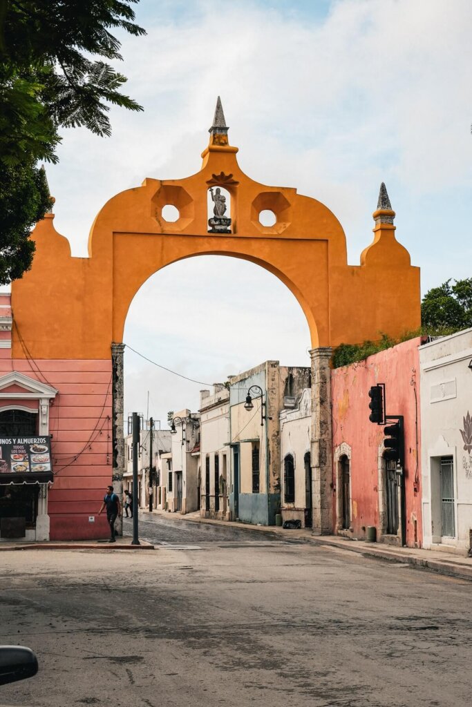 Historic Arch in Merida Mexico
