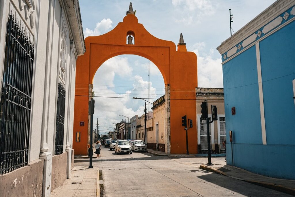 Historic Arch in Merida Mexico