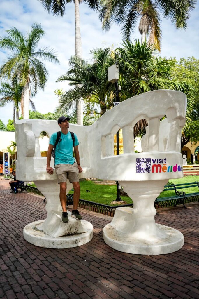 Parque de Santa Lucia Merida Mexico