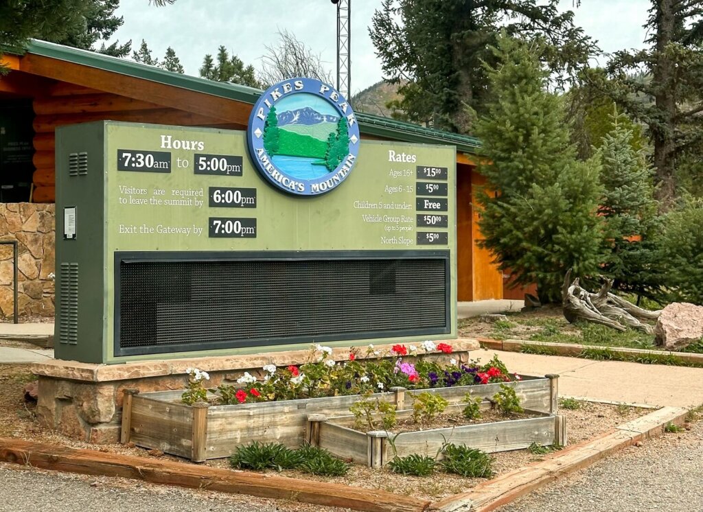 Pikes Peak Highway Entrance